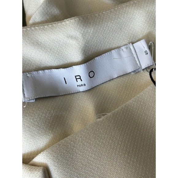 IRO Paris Nahima Beige Pleated Trouser Pants Waist 32 inches - New - Picture 4 of 8